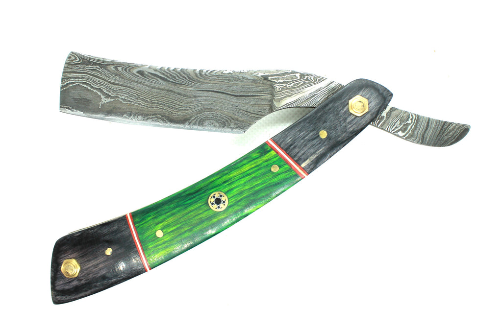 The “Talwar” — Damascus Steel Straight Razor