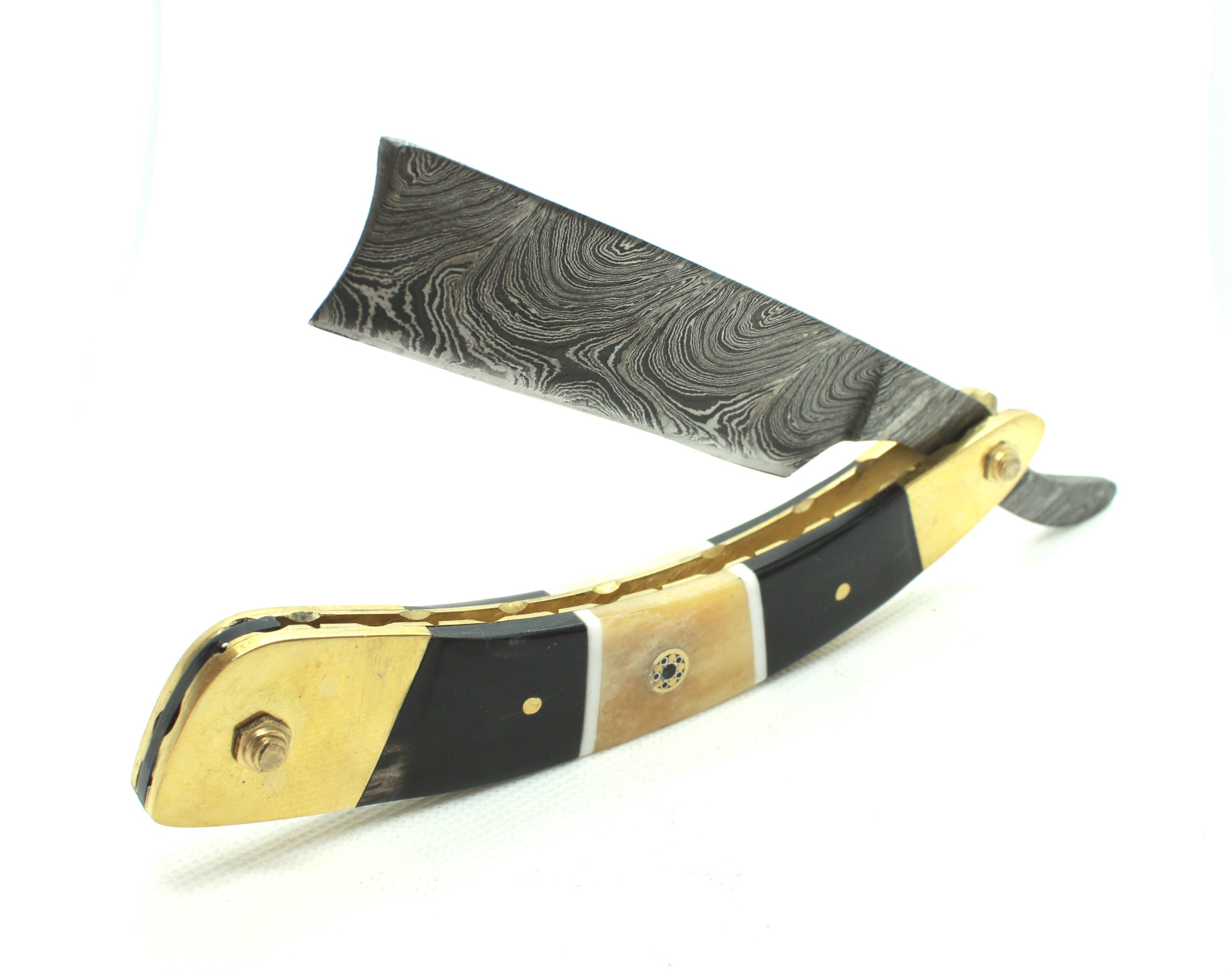 The “Scalawag” – Damascus Steel Straight Razor