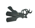 Barber-Style Black Stainless Steel Cutthroat Straight Razor Shavette