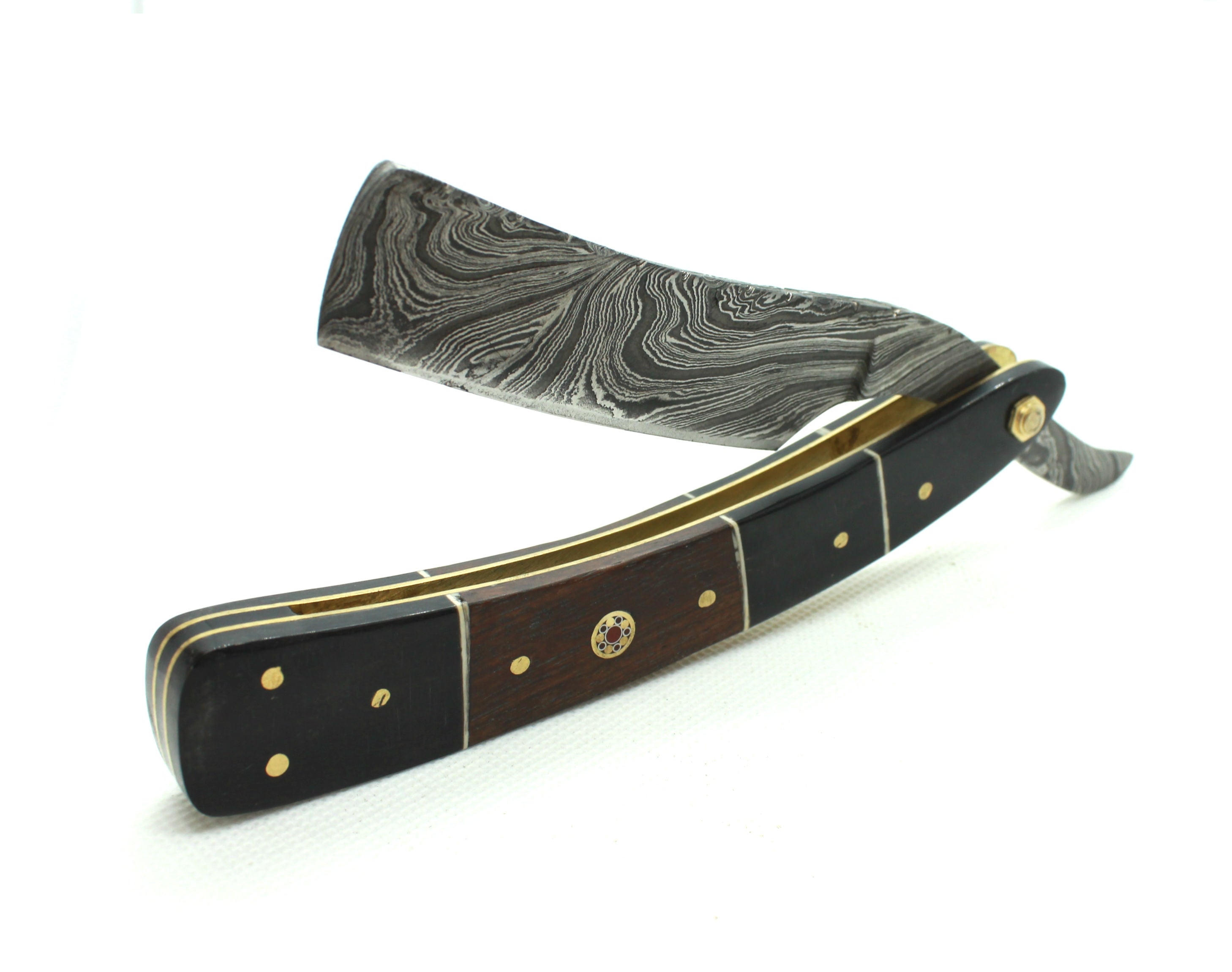 The “Shamshir” – Damascus Steel Straight Razor