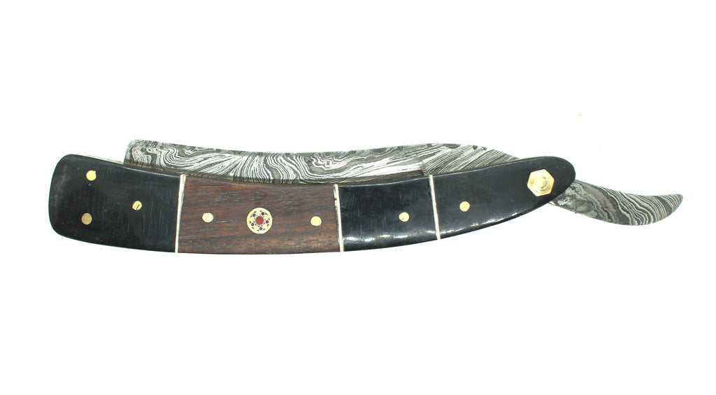 The “Shamshir” – Damascus Steel Straight Razor
