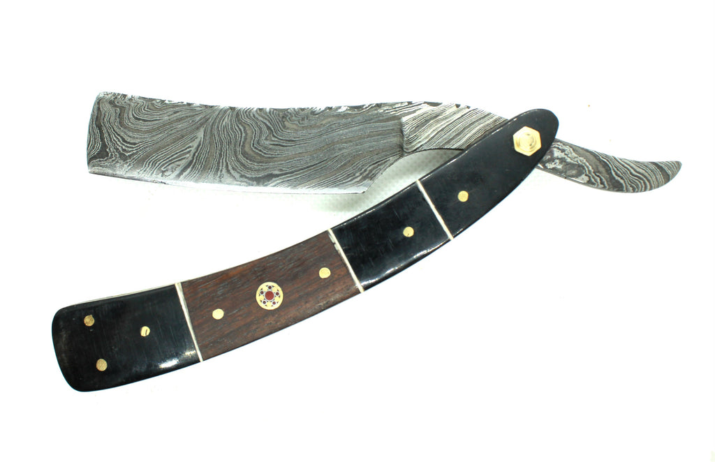 The “Shamshir” – Damascus Steel Straight Razor