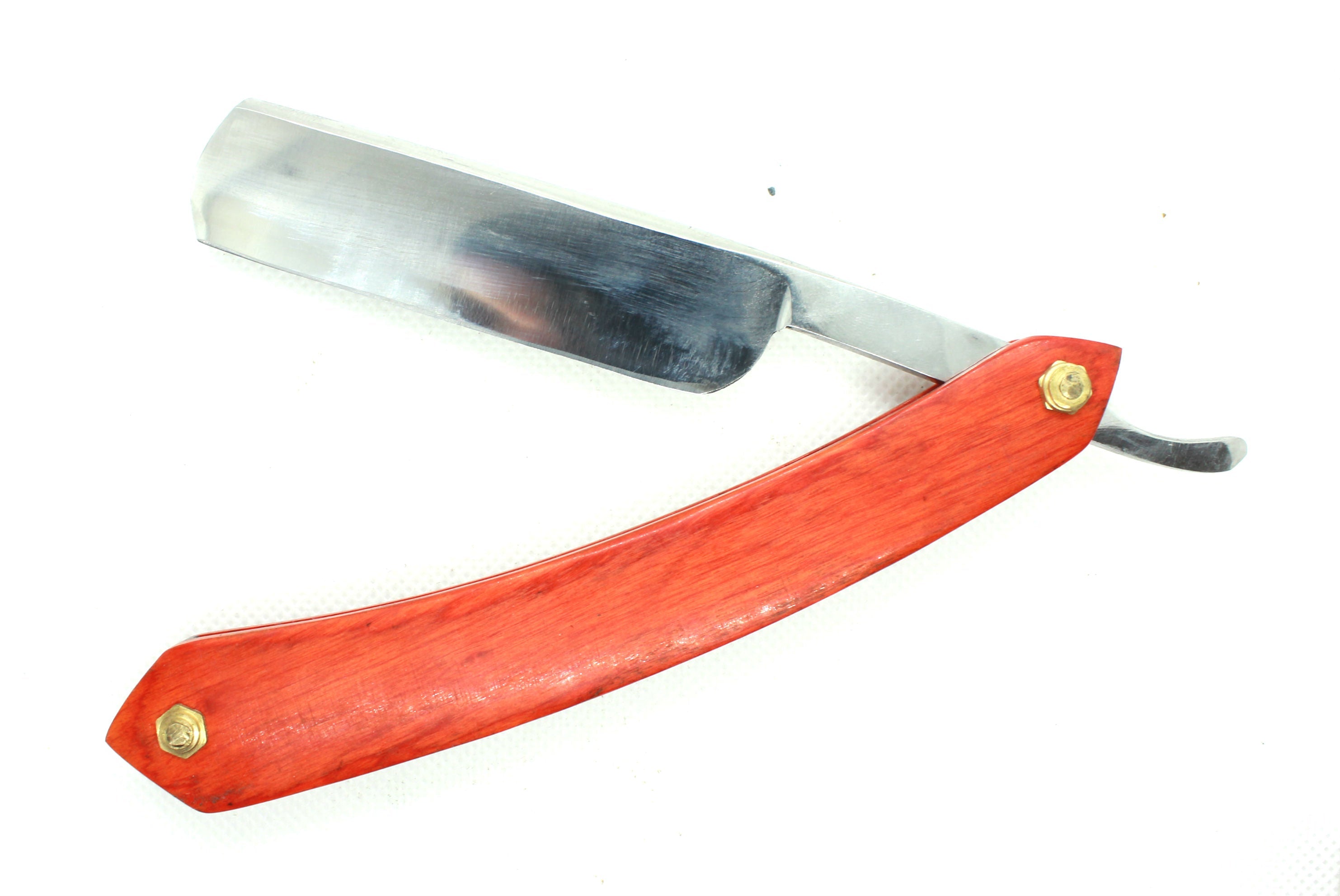 Straight Razor with Wood Handle