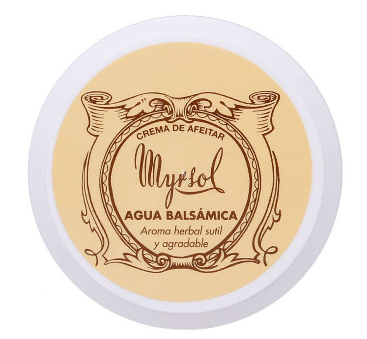 Myrsol Shaving Cream, Agua Balsamica