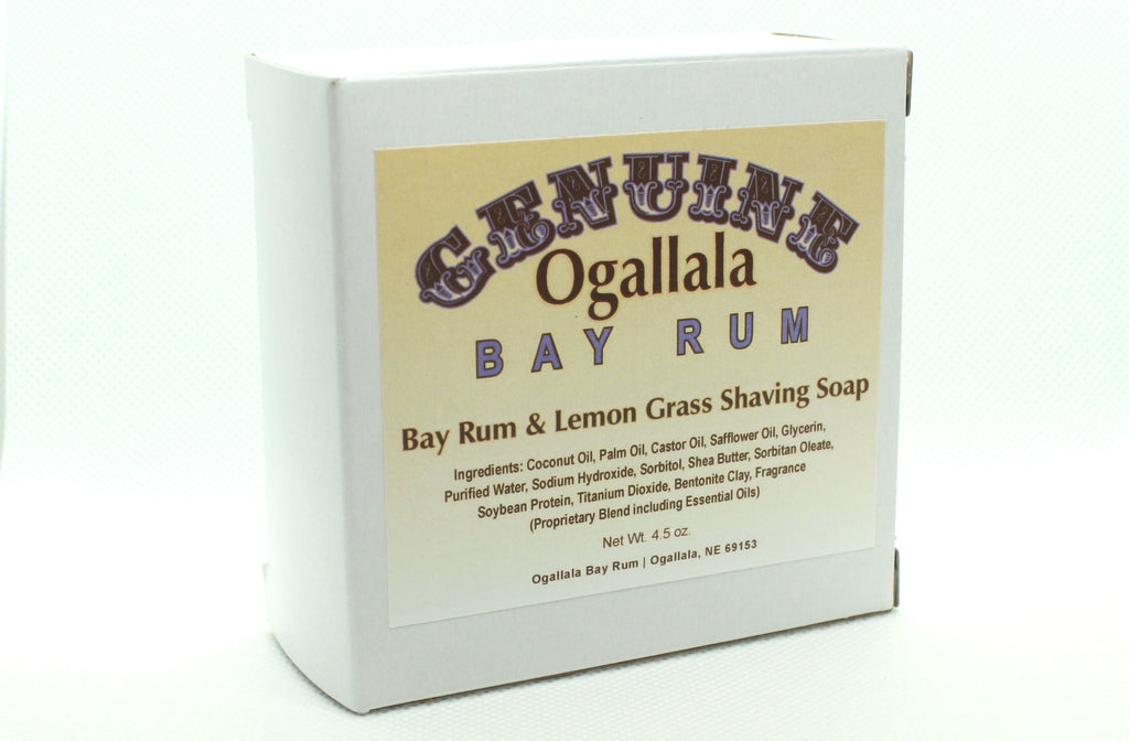Ogallala Bay Rum & Lemon Grass Shaving Soap