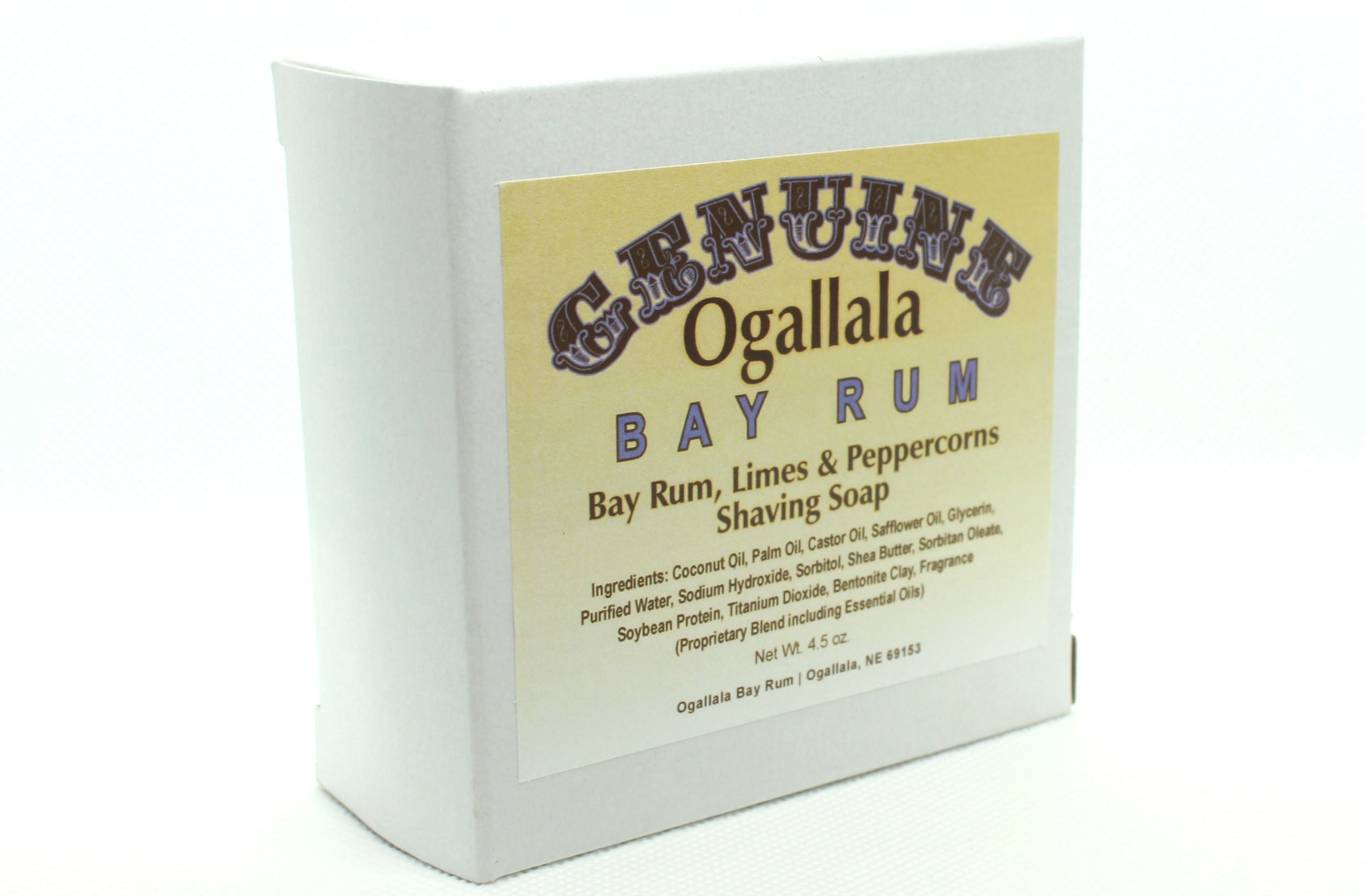 Ogallala Bay Rum Limes & Peppercorn Shaving Soap