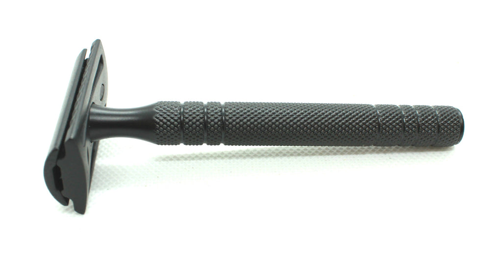 Black Shaving Kit – Safety Razor, Shaving Brush, Shaving Bowl & Stand