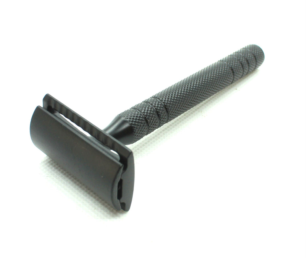 Black Shaving Kit – Safety Razor, Shaving Brush, Shaving Bowl & Stand