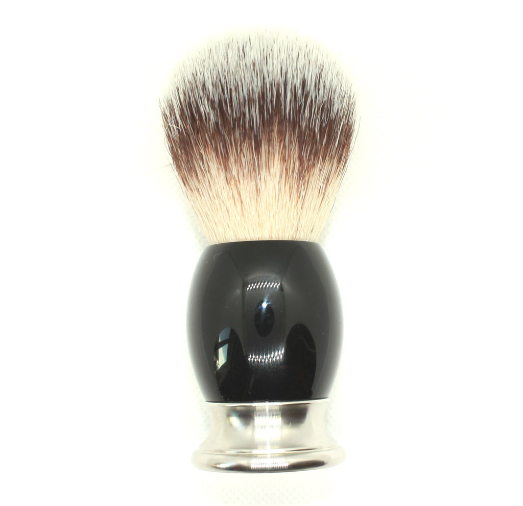 Synthetic Hair Metal Handled Shaving Brush