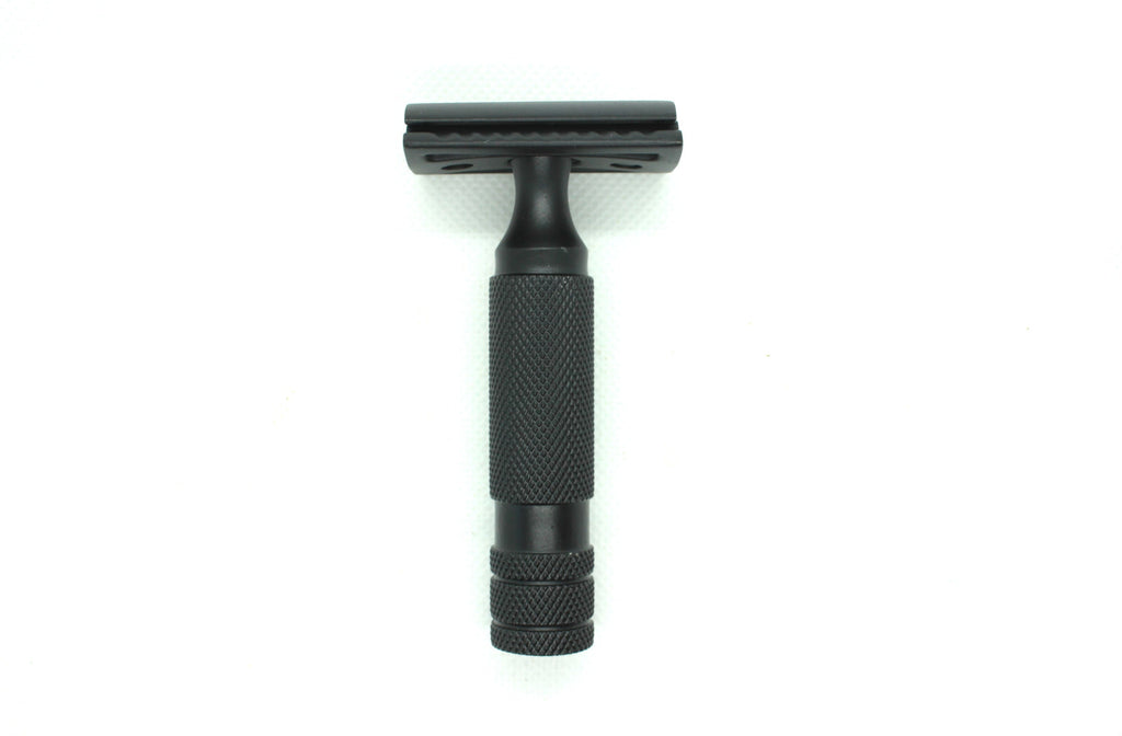 Short, Heavy Duty Safety Razor (Black) by Snarkys