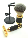 Bronze & Black Safety Razor Set