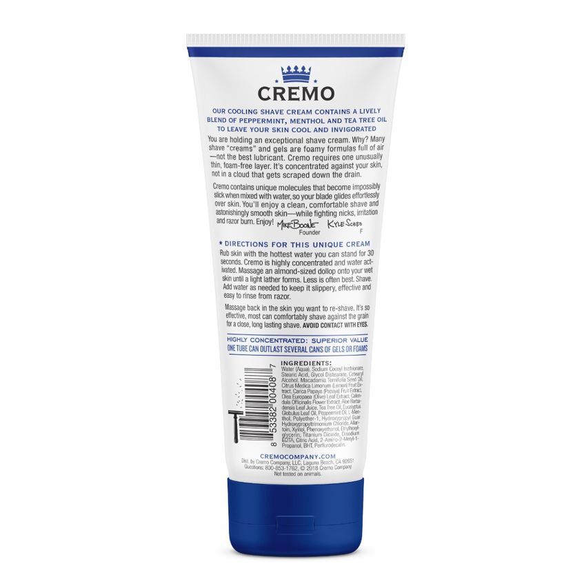 Cremo Company – Cooling Shave Cream – Refreshing Mint