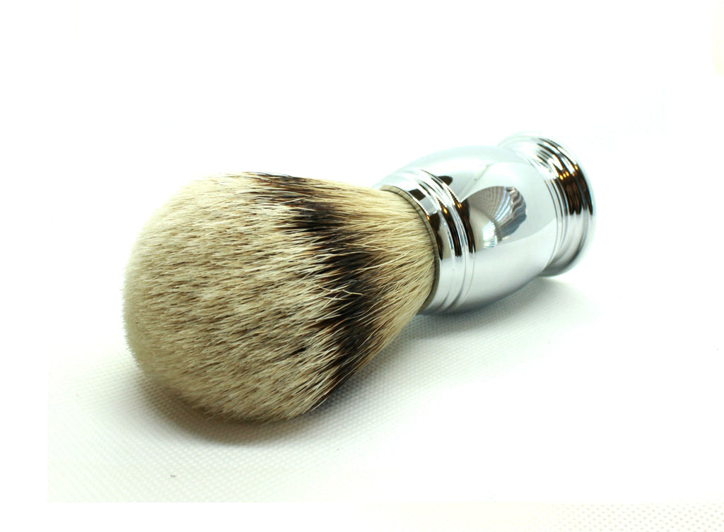 Silvertip Badger Hair Shaving Brush + Metal Alloy Handle