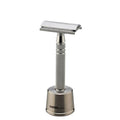 Feather Stainless Steel Double Edge Razor With Stand