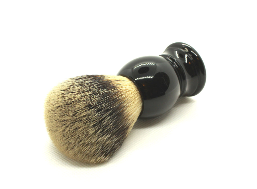 Synthetic Hair, Acrylic Handled Shaving Brush With Case