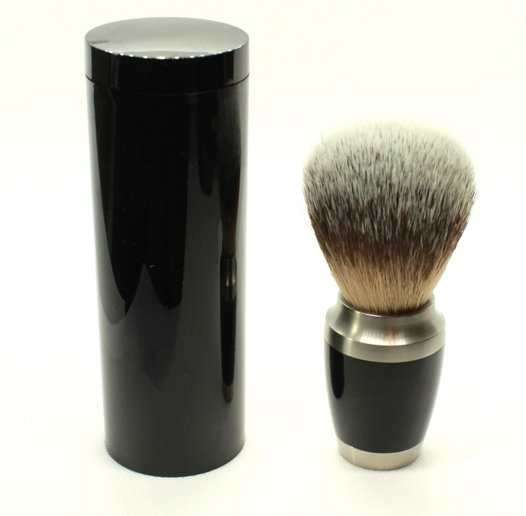 Synthetic Silver Tip Brush With Metal Handle