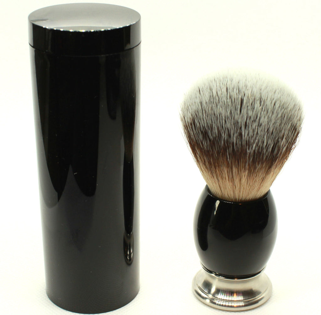 Synthetic Hair Metal Handled Shaving Brush