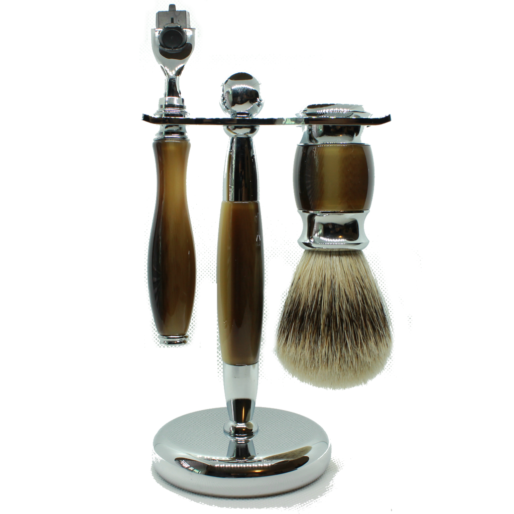 Dark Faux Gillette Mach 3 Shaving Set