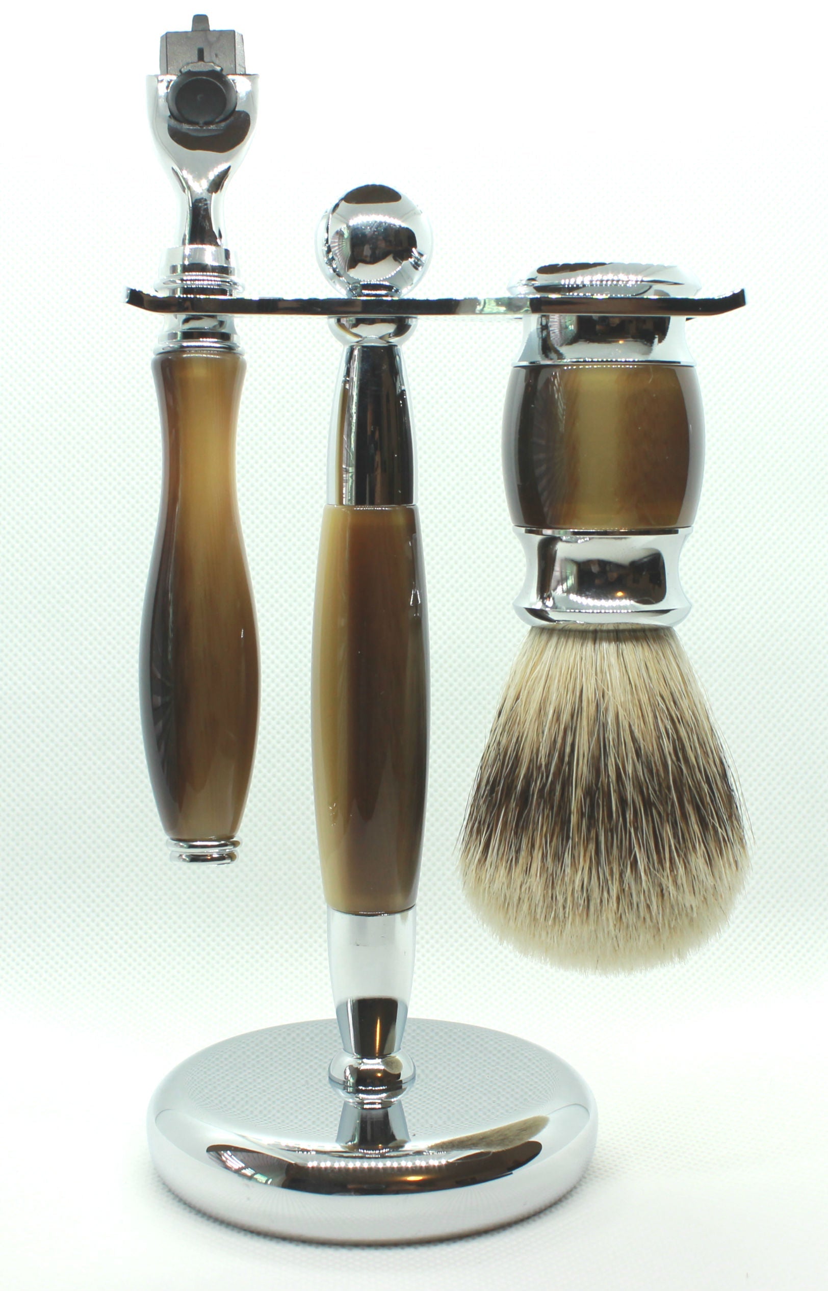 Dark Faux Gillette Mach 3 Shaving Set