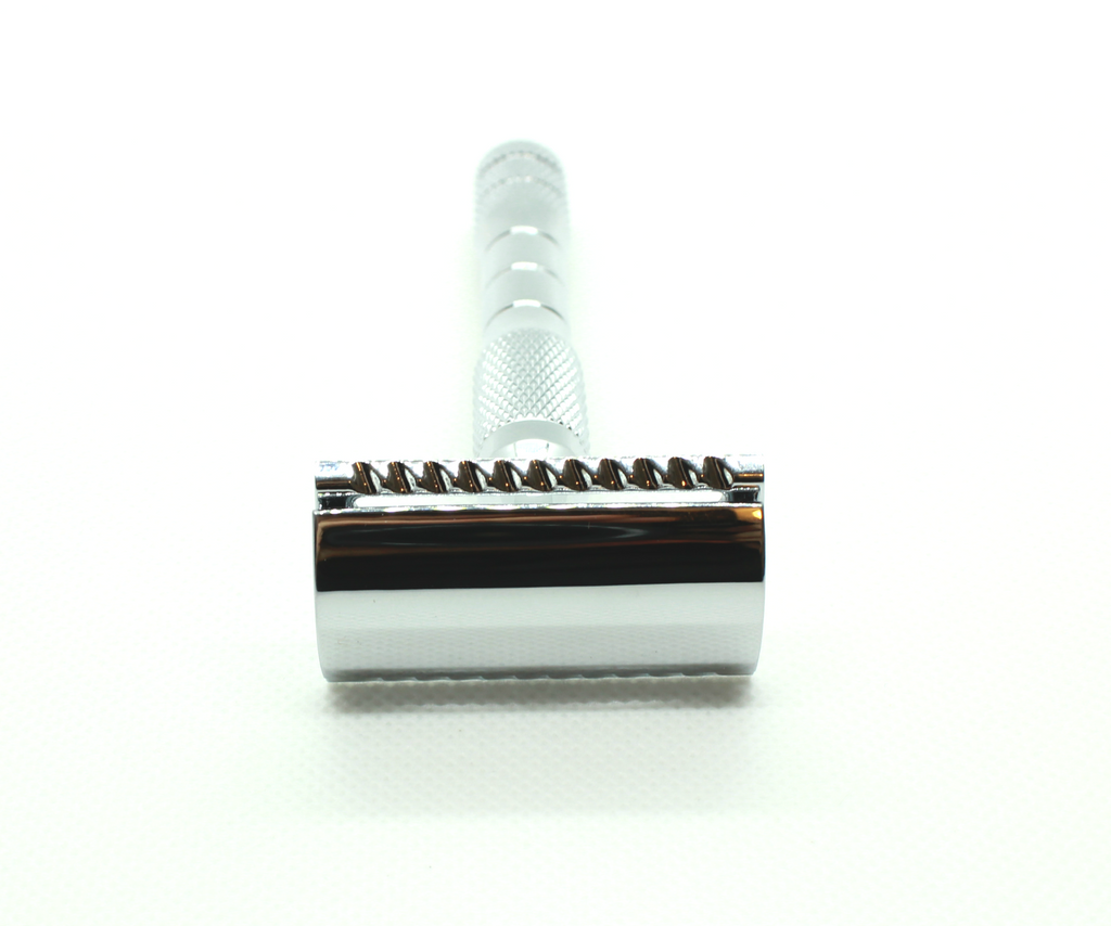 Silver Chrome-Plated Traditional Safety Razor