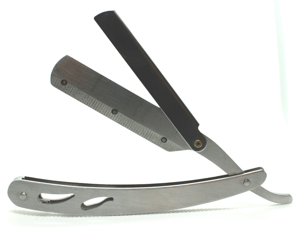 Silver Straight Razor Shavette