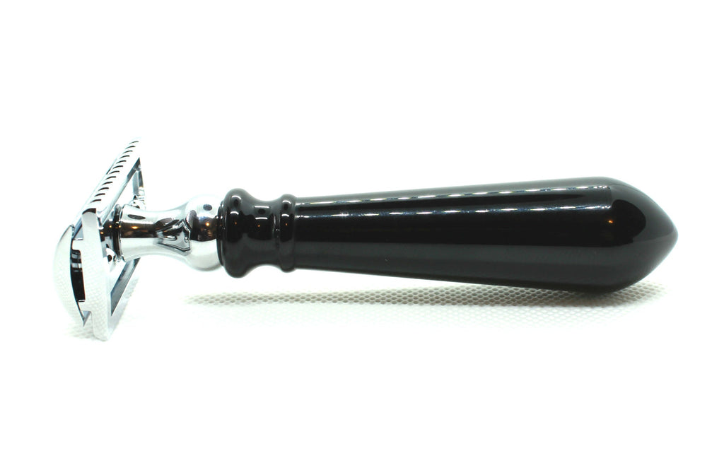 Snarkys Black Tear Drop Double Edge Safety Razor