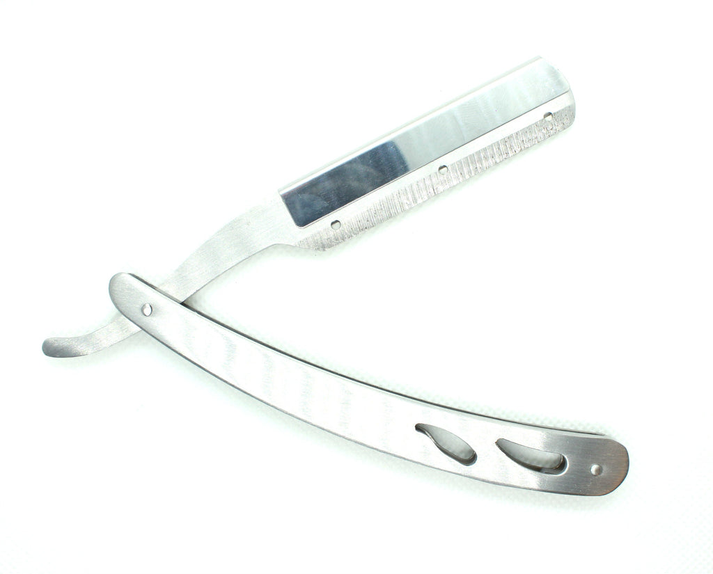 Silver Straight Razor Shavette